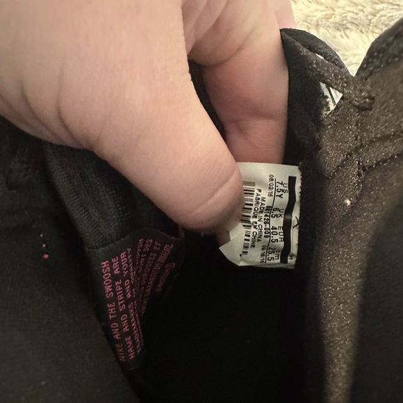 Rare Valentines Day Air Jordan Nike Sneakers - Neon Pink, Black, and White - Picture 3 of 5